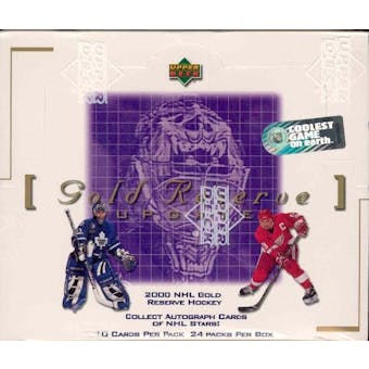 1999/00 Upper Deck Gold Reserve Series 2 Update Hockey Hobby Box