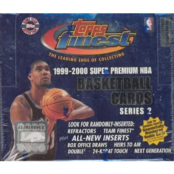 1999/00 Topps Finest Series 2 Basketball Jumbo Box