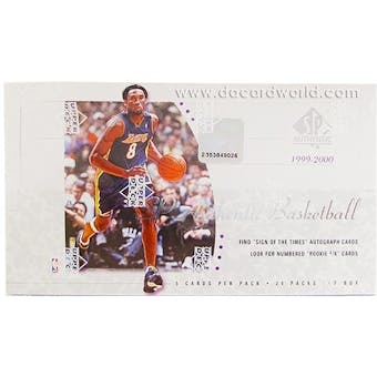 1999/00 Upper Deck SP Authentic Basketball Hobby Box