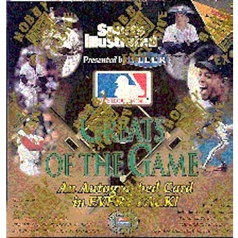 1999 Fleer Greats of the Game Baseball Hobby Box