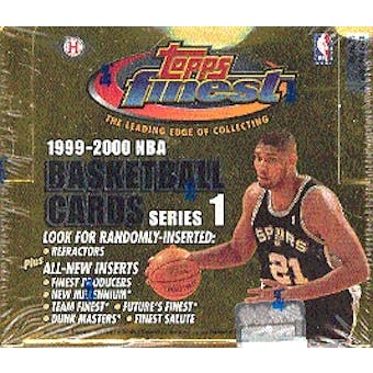 1999/00 Topps Finest Series 1 Basketball Hobby Box