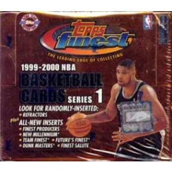 1999/00 Topps Finest Series 1 Basketball Jumbo Box