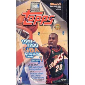 1999/00 Topps Series 1 Basketball Jumbo Box