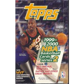 1999/00 Topps Series 2 Basketball Jumbo Box