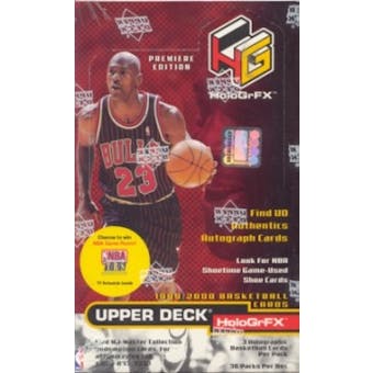 1999/00 Upper Deck Hologrfx Basketball Hobby Box