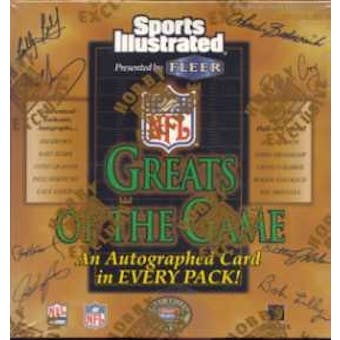 1999 Fleer Greats of the Game Football Hobby Box