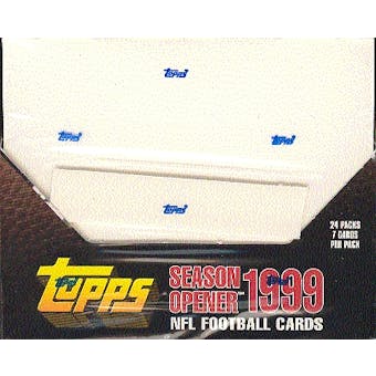 1999 Topps Season Opener Football 24 Pack Box