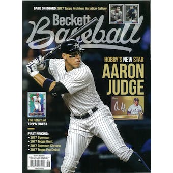 2017 Beckett Baseball Monthly Price Guide (#137 August) (Aaron Judge)