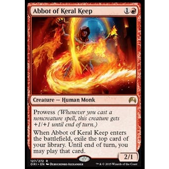 Magic the Gathering Magic Origins Single Abbot of Keral Keep NEAR MINT (NM)