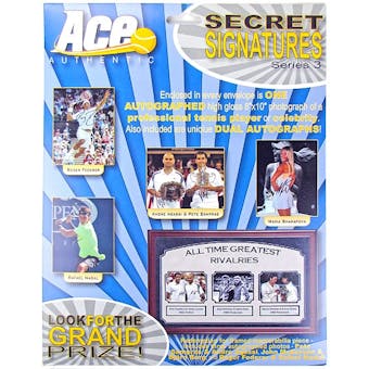 2012 Ace Authentic Secret Tennis Signatures Series 3 Hobby Box (Pack)