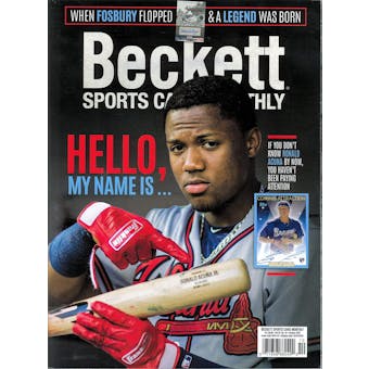 2018 Beckett Sports Card Monthly Price Guide (#403 October) (Ronald Acuna)