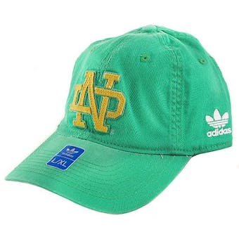 Notre Dame Fighting Irish Adidas Green Slope Flex Fit Hat (Adult L/XL)