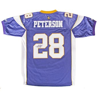 Adrian Peterson Autographed Minnesota Vikings Replithentic Purple Jersey
