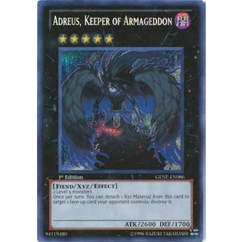 Yu-Gi-Oh Generation Force Single Adreus, Keeper of Armageddon Secret Rare