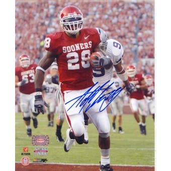 Adrian Peterson Autographed Oklahoma Sooners 8x10 Football Photo