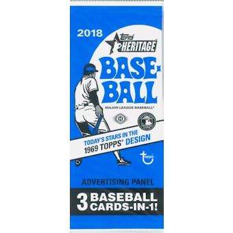 2018 Topps Heritage Baseball Advertising Panel Topper Pack
