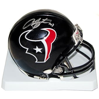 Arian Foster Autographed Houston Texans Mini Helmet (Leaf COA)