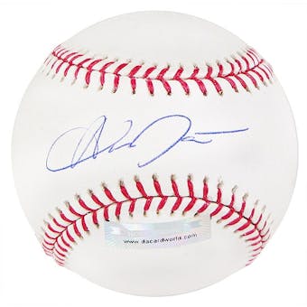 Austin Jackson Autographed Baseball (Slightly Stained) (DACW COA)
