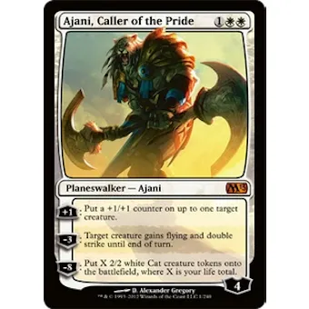 Magic the Gathering 2013 Single Ajani, Caller of the Pride - NEAR MINT (NM)