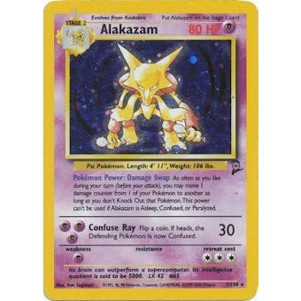 Pokemon Base Set 2 Single Alakazam 1/130 - SLIGHT PLAY (SP)