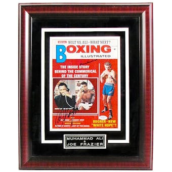Muhammad Ali - Joe Frazier Autographed & Framed Ring Magazine (JSA COA)