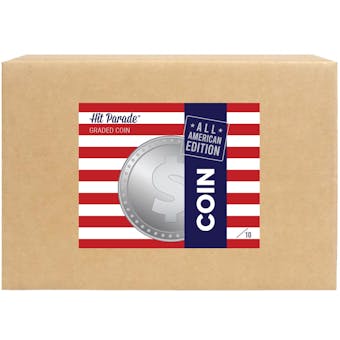 2023 Hit Parade Graded Coins All American Edition Series 5 Hobby 10-Box Case - USA CURRENCY!