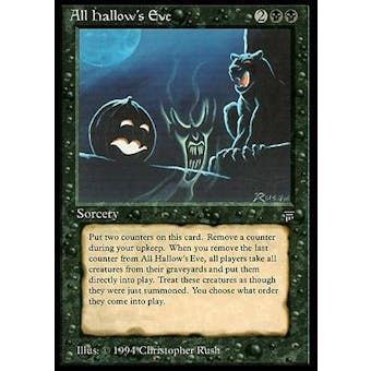 Magic the Gathering Legends Single All Hallow's Eve - MODERATE PLAY (MP)