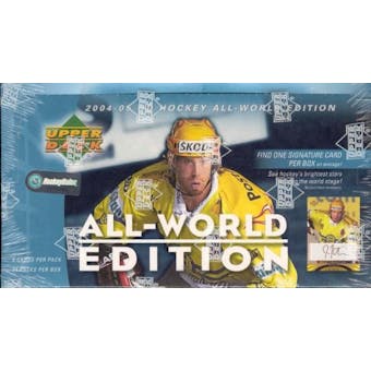 2004/05 Upper Deck All-World Edition Hockey Hobby Box