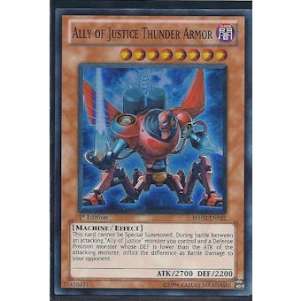 Yu-Gi-Oh Hidden Arsenal 2 Single Ally of Justice Thunder Armor 3x Super Rare