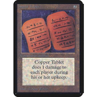 Magic the Gathering Alpha Copper Tablet HEAVILY PLAYED / DAMAGED (HP/DMG)