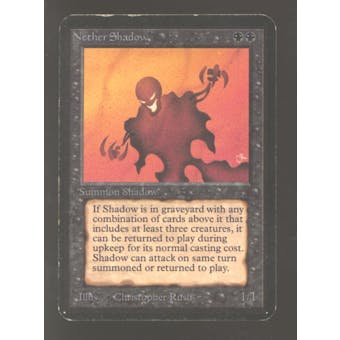 Magic the Gathering Alpha Nether Shadow MODERATELY PLAYED (MP)