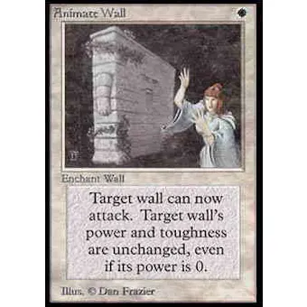 Magic the Gathering Alpha Single Animate Wall - SLIGHT PLAY (SP)