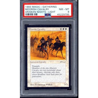 Magic the Gathering Arabian Nights Moorish Cavalry PSA 8