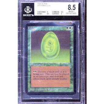 Magic the Gathering Alpha Lifeforce BGS 8.5 (9, 8.5, 8.5, 9) Q++ Only .5 away from BGS 9 MINT