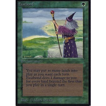 Magic the Gathering Alpha Single Fastbond - MODERATE PLAY (MP)