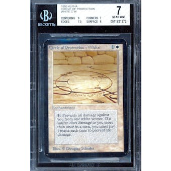 Magic the Gathering Alpha Circle of Protection: White BGS 7 (9, 7, 7.5, 6)