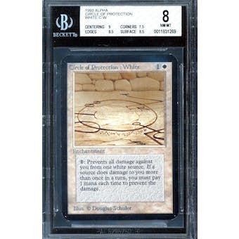 Magic the Gathering Alpha Circle of Protection: White BGS 8 (9, 7.5, 8.5, 8.5)