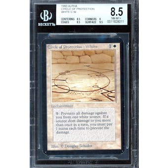 Magic the Gathering Alpha Circle of Protection: White BGS 8.5 (8.5, 8, 8.5, 9.5)