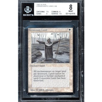 Magic the Gathering Alpha Consecrated Land BGS 8 (7.5, 8, 9, 9.5)