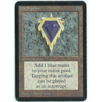 Magic the Gathering Alpha Single Mox Sapphire - MODERATE PLAY (MP) - Held Pending Count