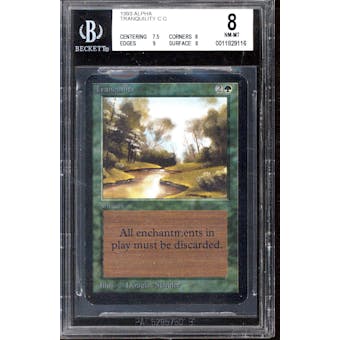 Magic the Gathering Alpha Tranquility BGS 8 (7.5, 8, 9, 8)