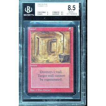 Magic the Gathering Alpha Tunnel BGS 8.5 (9, 8.5, 9, 8.5) Q++ Just .5 away from BGS 9 MINT