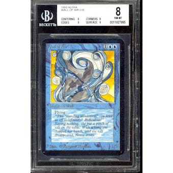 Magic the Gathering Alpha Wall of Air BGS 8 (8, 8, 9, 9) Q++ Just .5 away from BGS 8.5