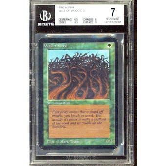 Magic the Gathering Alpha Wall of Wood BGS 7 (6.5, 8, 8.5, 9)