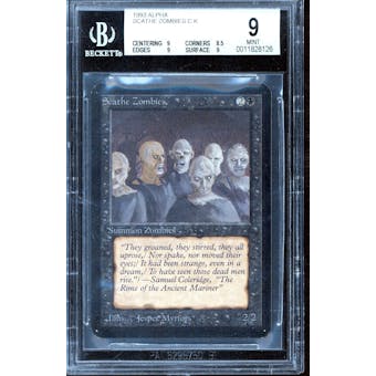 Magic the Gathering Alpha Scathe Zombies BGS 9 (9, 8.5, 9, 9)