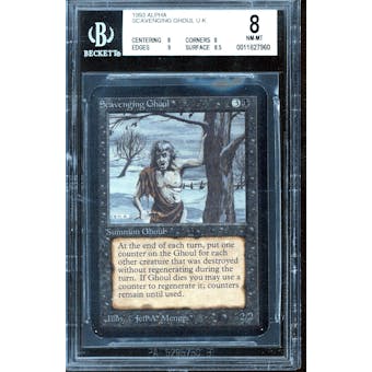 Magic the Gathering Alpha Scavenging Ghoul BGS 8 (8, 8, 9, 8.5)