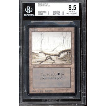Magic the Gathering Alpha Swamp BGS 8.5 (9, 8.5, 9, 8.5) Q++ Just .5 away from BGS 9 MINT
