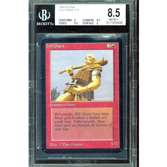 Magic the Gathering Alpha Hill Giant BGS 8.5 (9, 8.5, 8.5, 9)