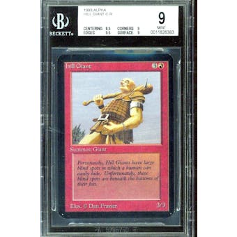 Magic the Gathering Alpha Hill Giant BGS 9 (8.5, 9, 9.5, 9)