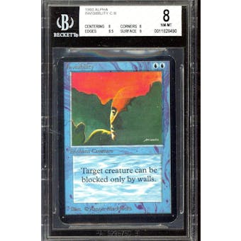 Magic the Gathering Alpha Invisibility BGS 8 (8, 8, 8.5, 9)